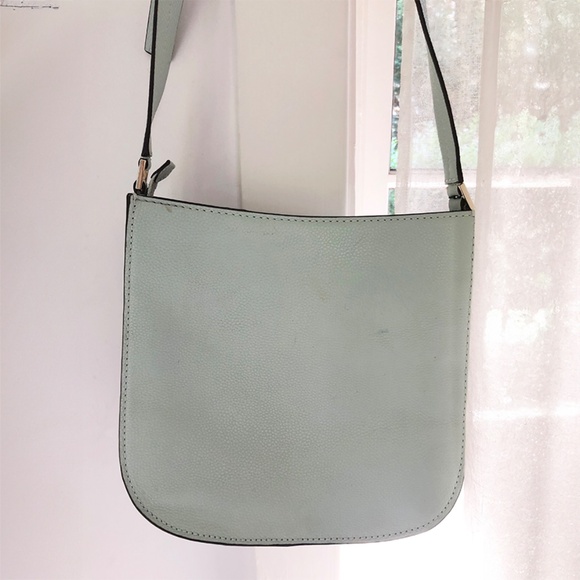 Kate Spade Messenger Bag Leather Crossbody -Misty Mint - Picture 6 of 9